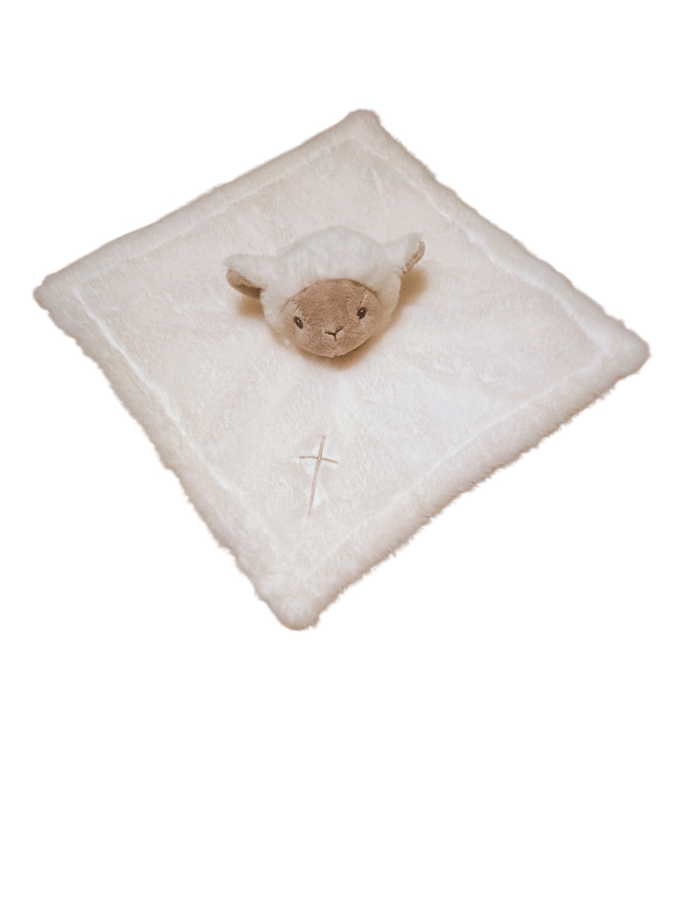 Elegant Baby Plush Lamb Easter Security Blanket Lovey Rattle